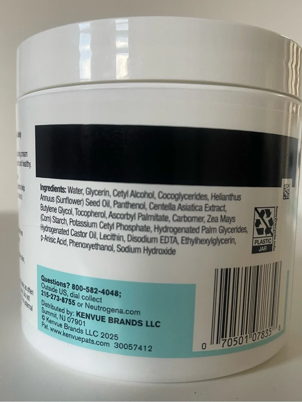Neutrogena Ultra Gentle Face & Body Moisturizing Cream - White/Teal/Black